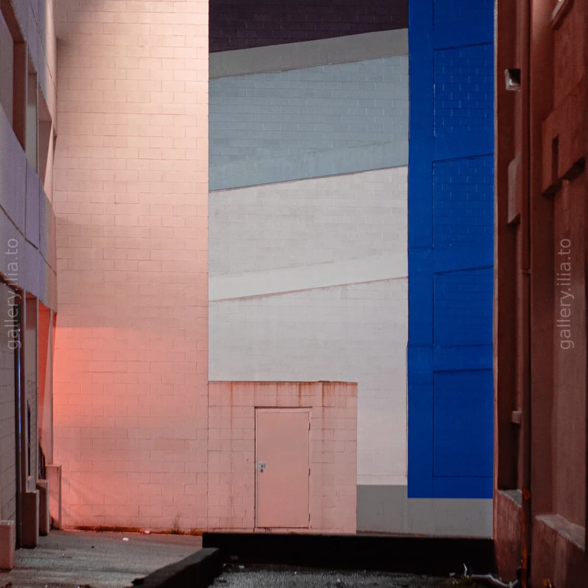 Alley in Blue and Rose