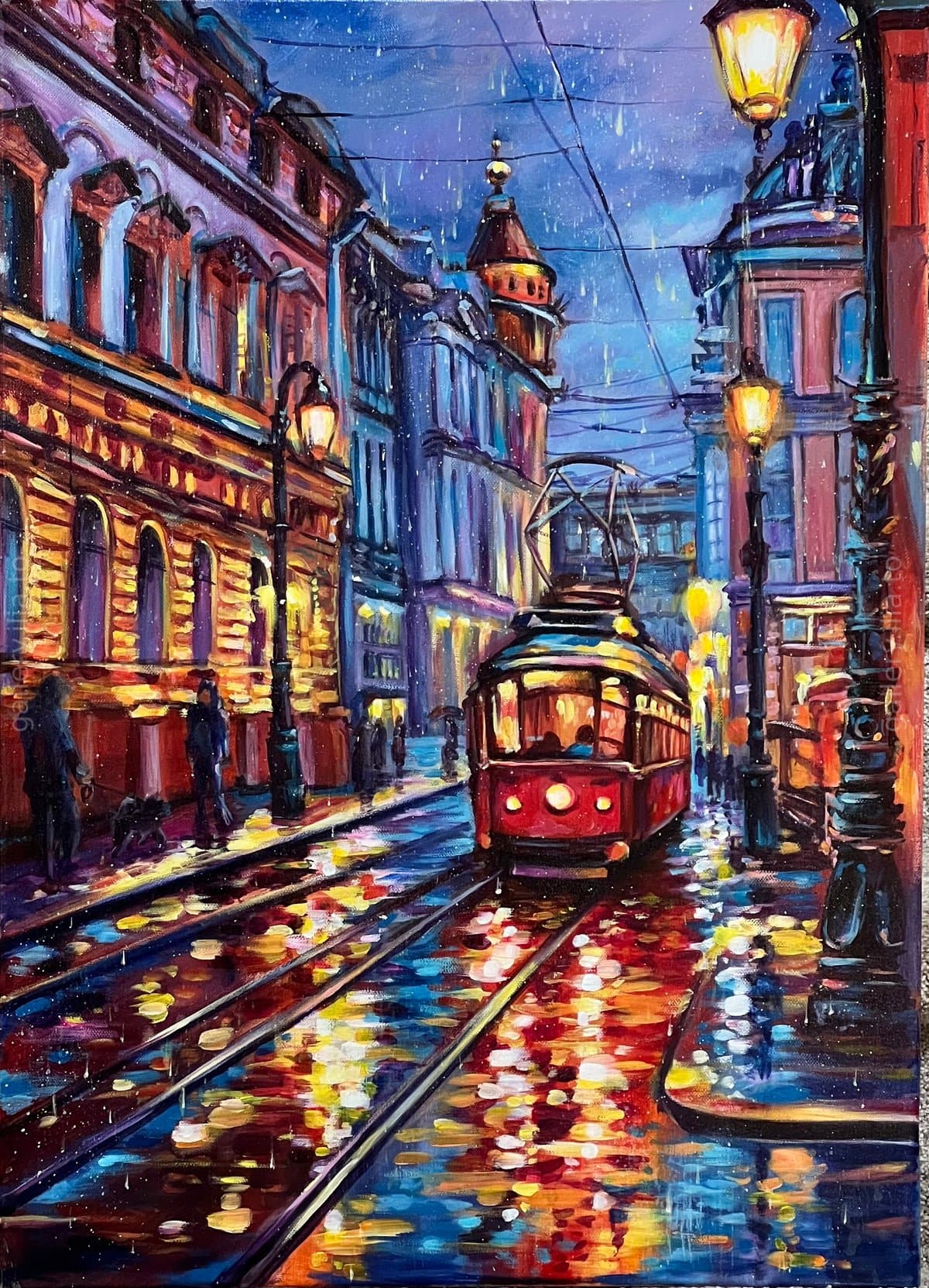 Red Tram, Rainy Night