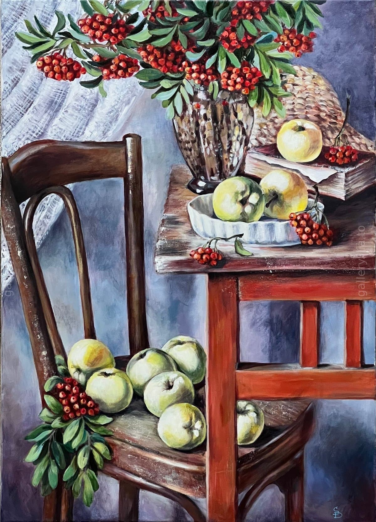 Apples and Rowan Berries