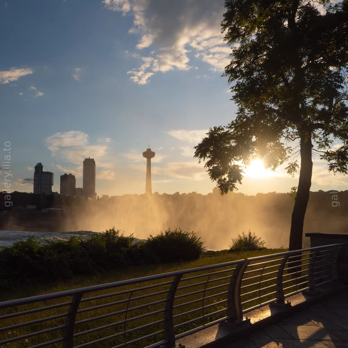 Morning Mist Over the Falls